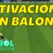 Entrada en calor con balón de fútbol