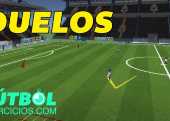 Duelos - Fútbol. Ejercicio de enfrentamientos (2 vs 2)