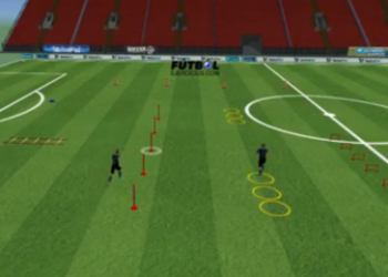 Ejercicio de velocidad y coordinación para fútbol